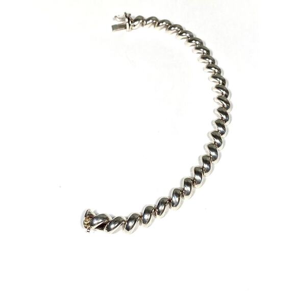 925 Italy Sterling Silver Bracelet Tennis 20.87g 7.5” - Picture 10 of 15